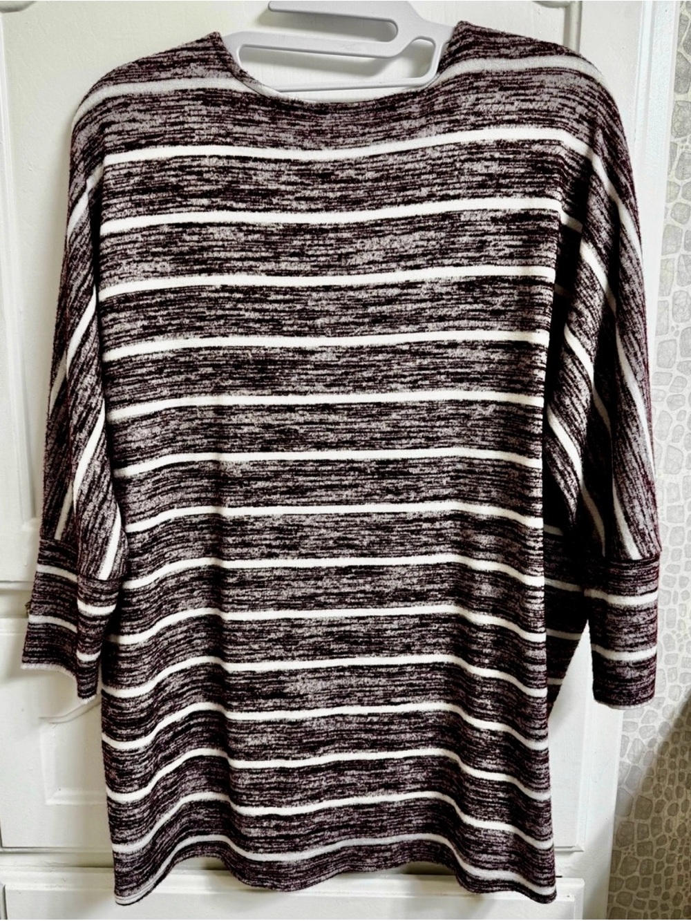 Market & Spruce Space Dye Striped Batwing Knit Top Size Small - Stitch Fix - Picture 5 of 11